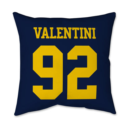 Michigan - NCAA Men's Ice Hockey : Adam Valentini - Graphic Pillow 16x16-1