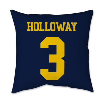 Michigan - NCAA Women's Basketball : Mila Holloway - Graphic Pillow 16x16-1