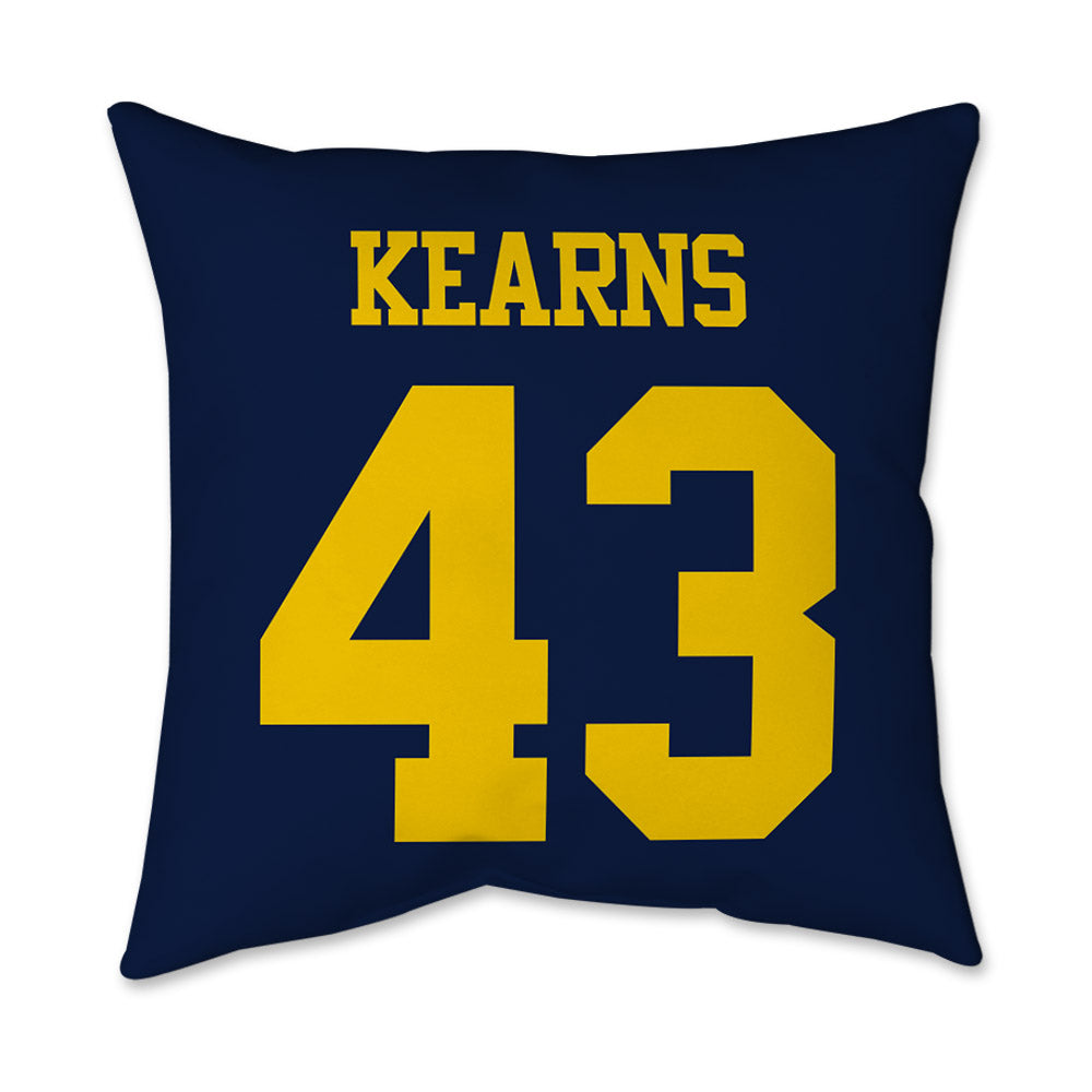 Michigan - NCAA Men's Lacrosse : Kevin Kearns - Graphic Pillow 16x16-1