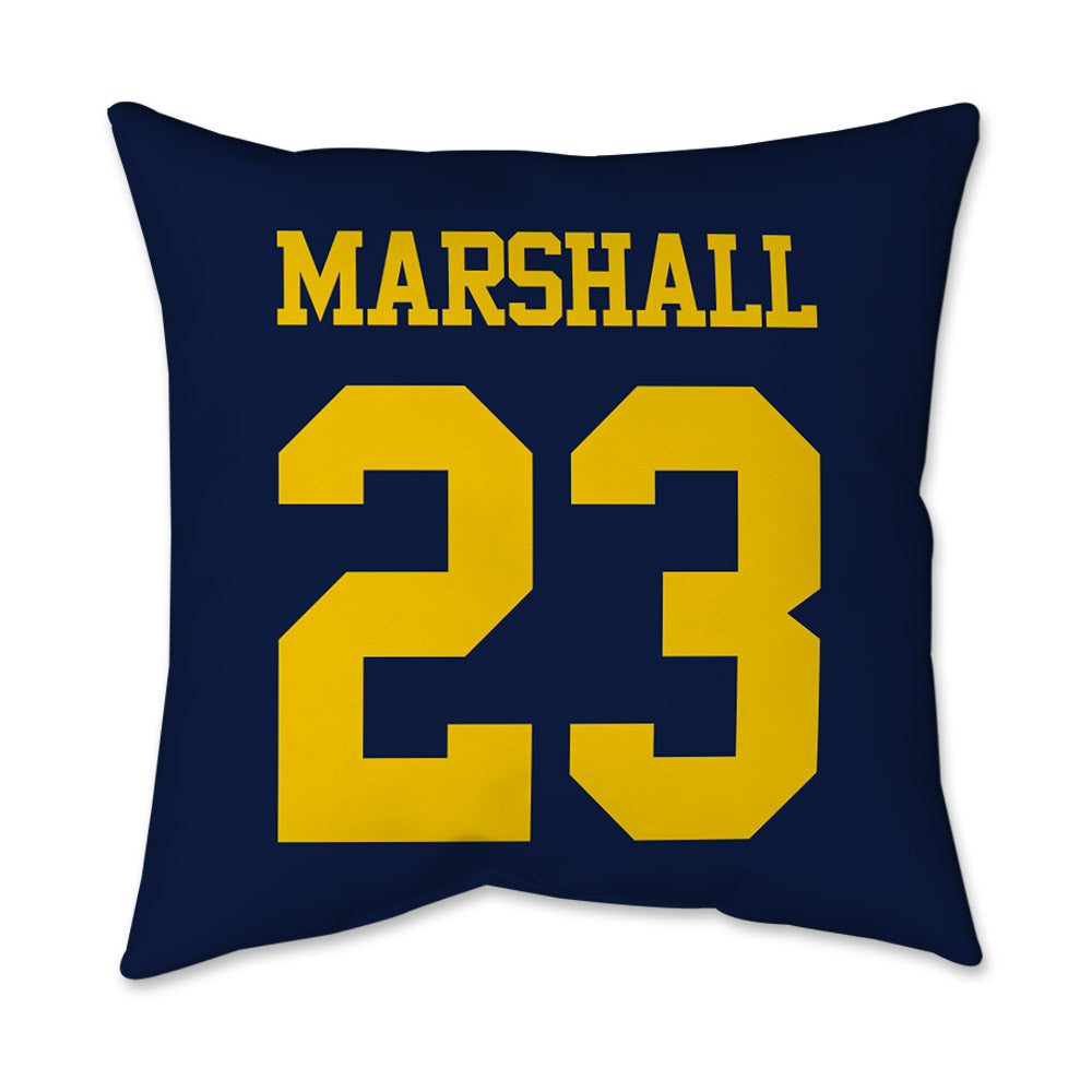 Michigan - NCAA Football : Jordan Marshall - Graphic Pillow 16x16-1