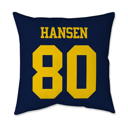 Michigan - NCAA Football : Hogan Hansen - Graphic Pillow 16x16-1