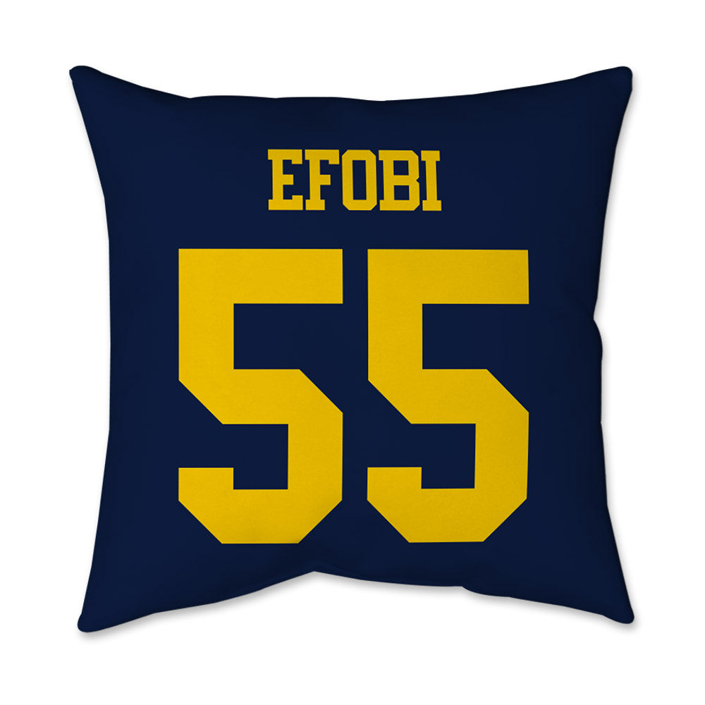 Michigan - NCAA Football : Nathan Efobi - Graphic Pillow 16x16-1
