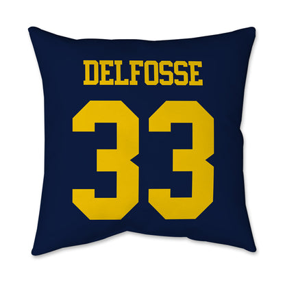 Michigan - NCAA Women's Basketball : Te'Yala Delfosse - Graphic Pillow 16x16-1