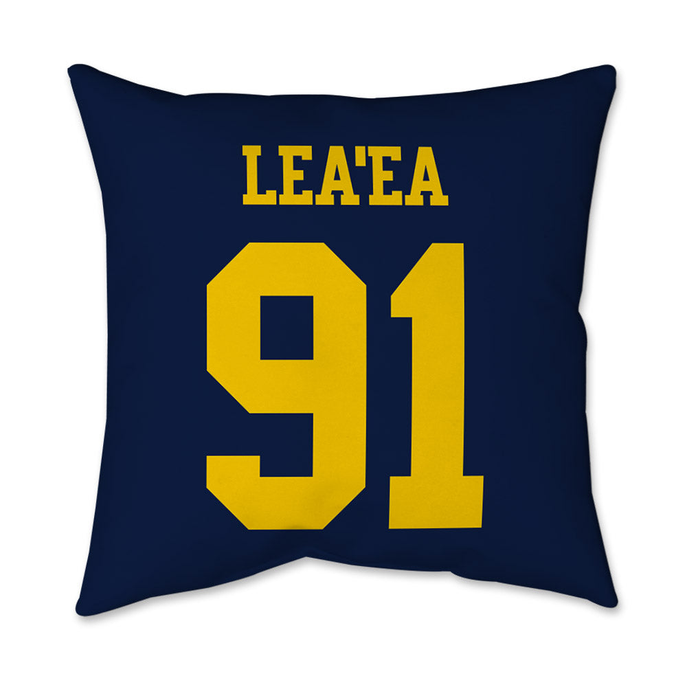 Michigan - NCAA Football : Jonah Lea'ea - Graphic Pillow 16x16-1