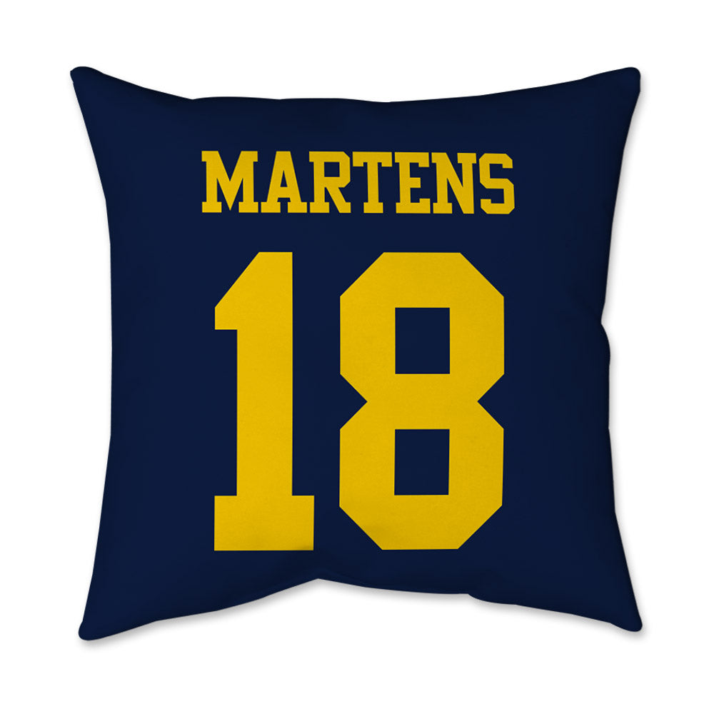 Michigan - NCAA Men's Soccer : Zachary Martens - Graphic Pillow 16x16-1