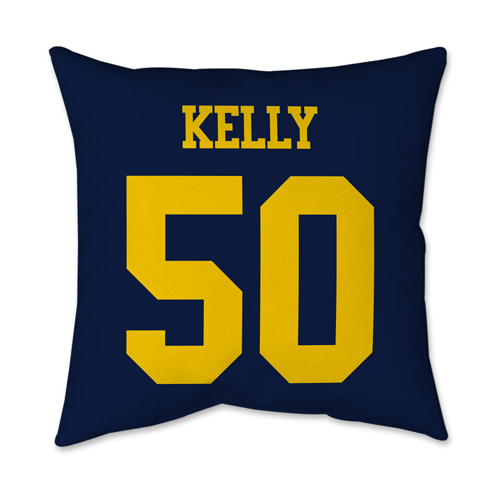 Michigan - NCAA Men's Lacrosse : Michael Kelly - Graphic Pillow 16x16-1