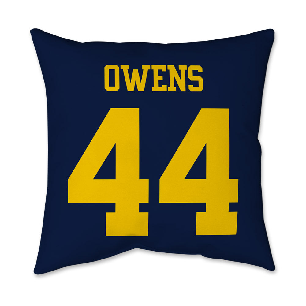 Michigan - NCAA Football : Eli Owens - Graphic Pillow 16x16-1