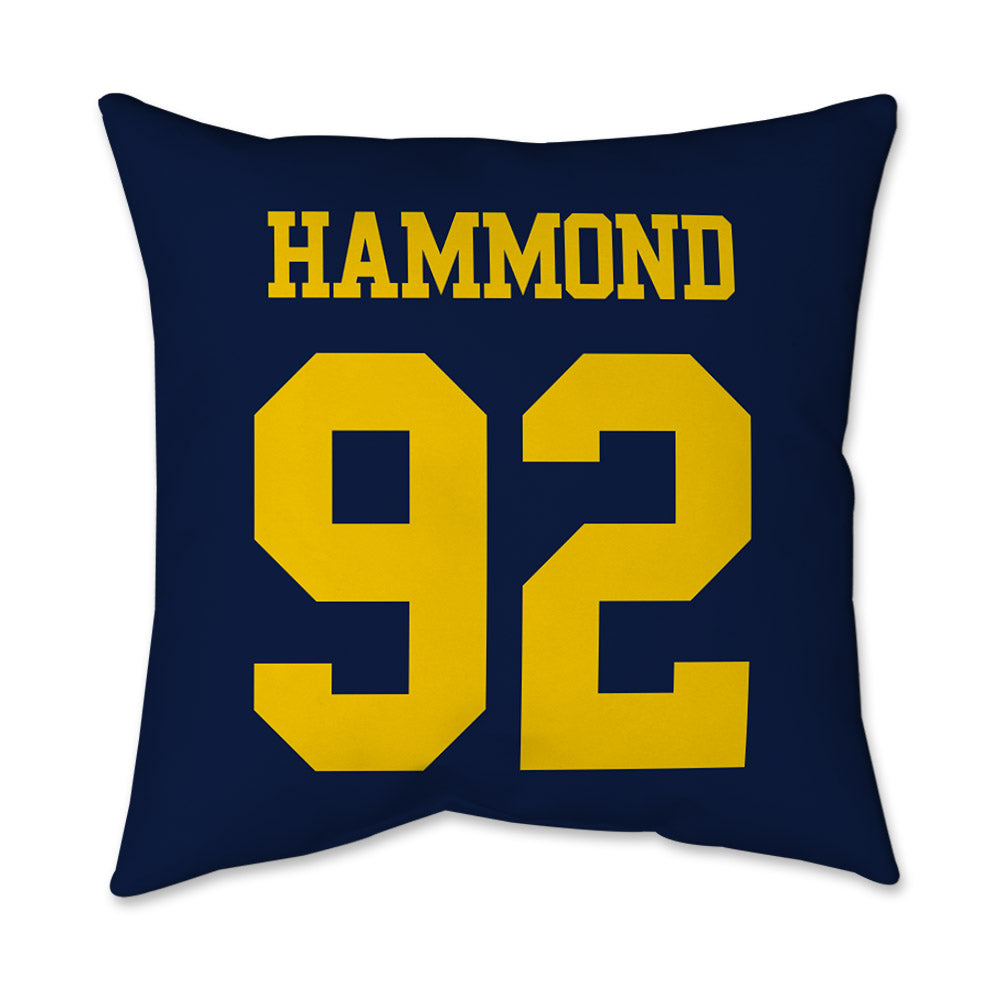 Michigan - NCAA Football : Ted Hammond - Graphic Pillow 16x16-1