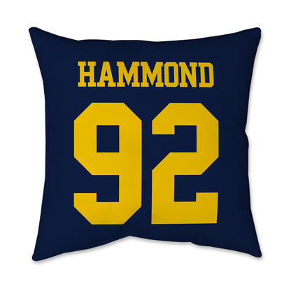 Michigan - NCAA Football : Ted Hammond - Graphic Pillow 16x16-1