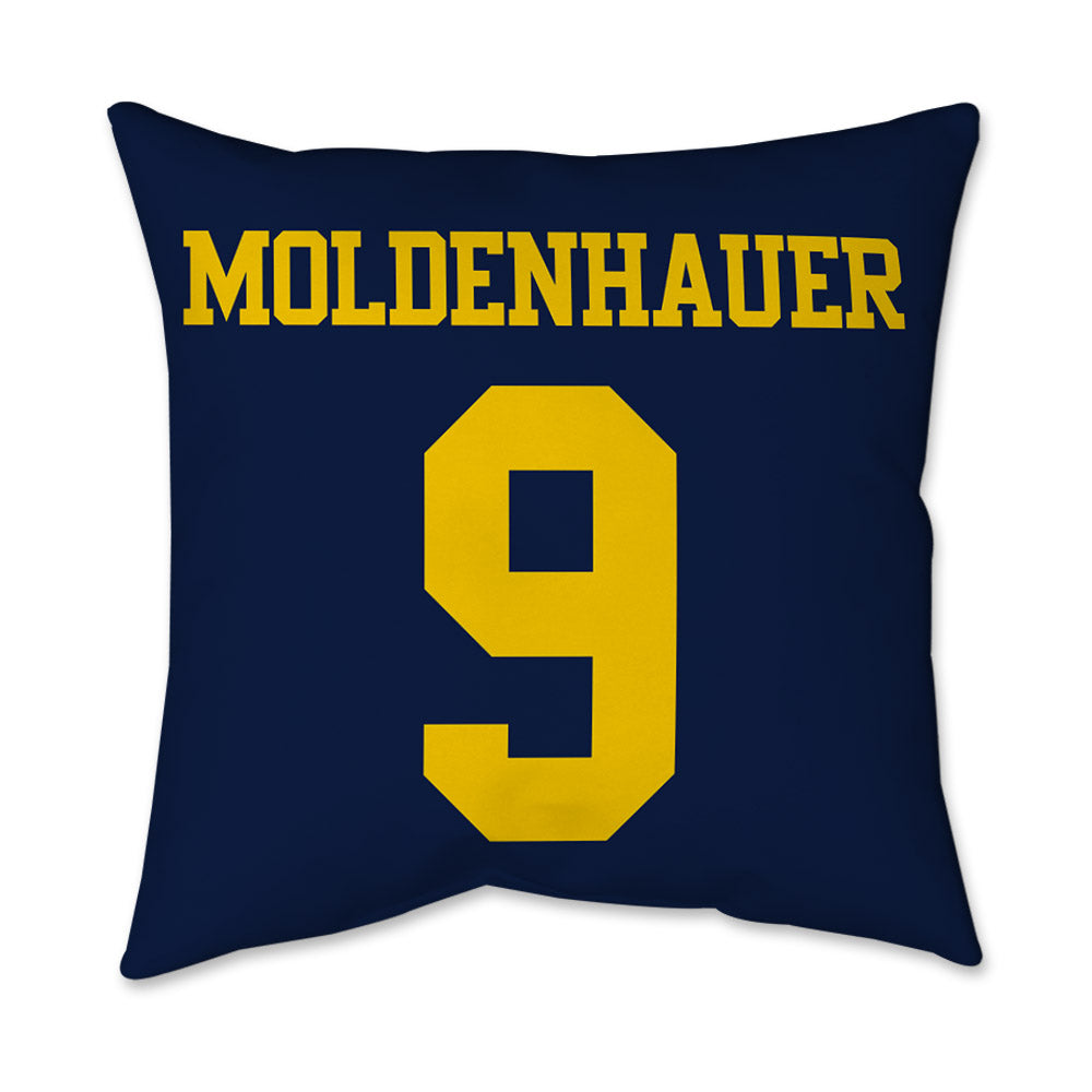 Michigan - NCAA Men's Ice Hockey : Nick Moldenhauer - Graphic Pillow 16x16-1