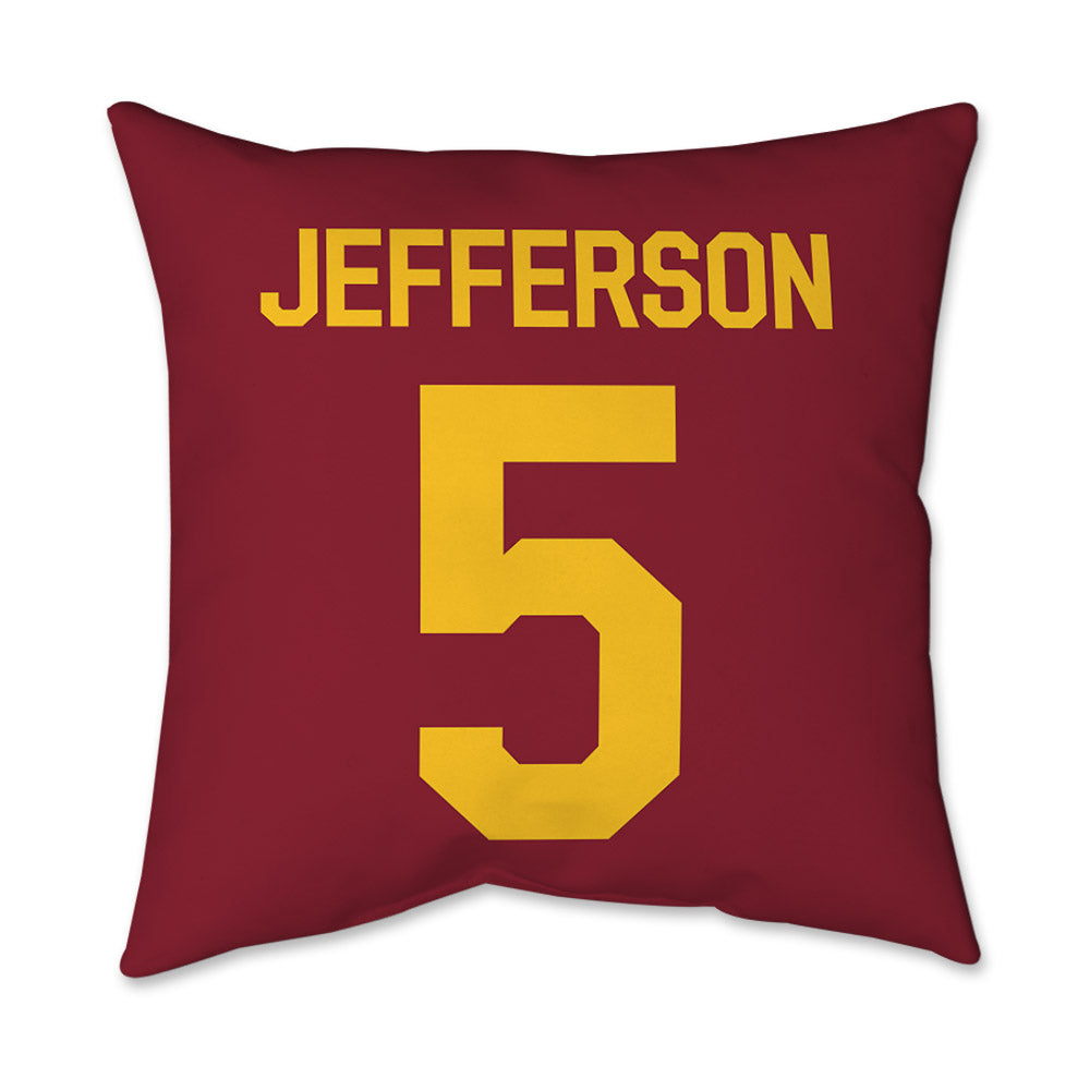 Iowa State - NCAA Men's Basketball : Joshua Jefferson - Graphic Pillow 16x16-1