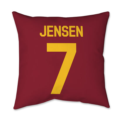 Iowa State - NCAA Women's Basketball : Freya Jensen - Graphic Pillow 16x16-1