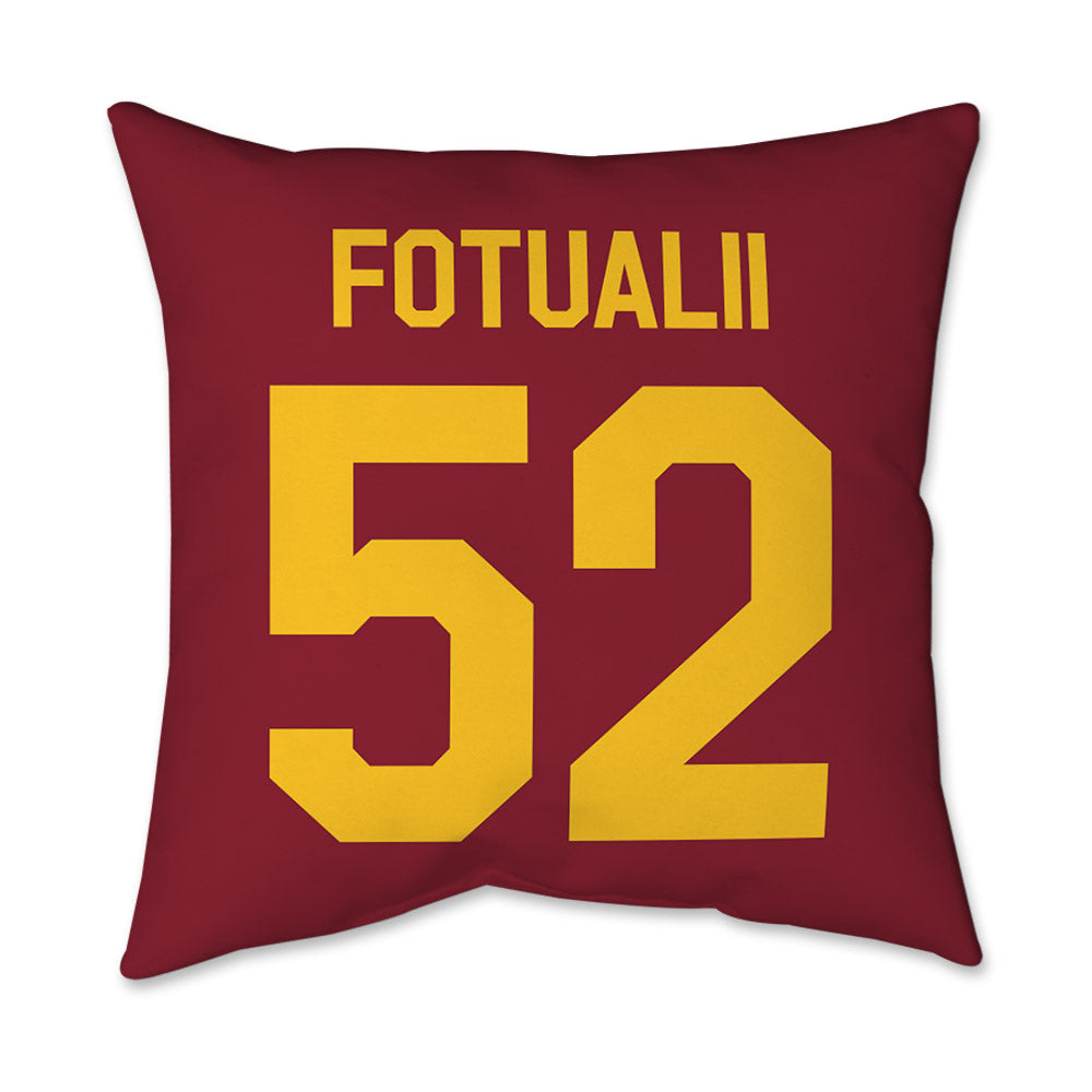 Iowa State - NCAA Football : Kingston Fotualii - Graphic Pillow 16x16-1