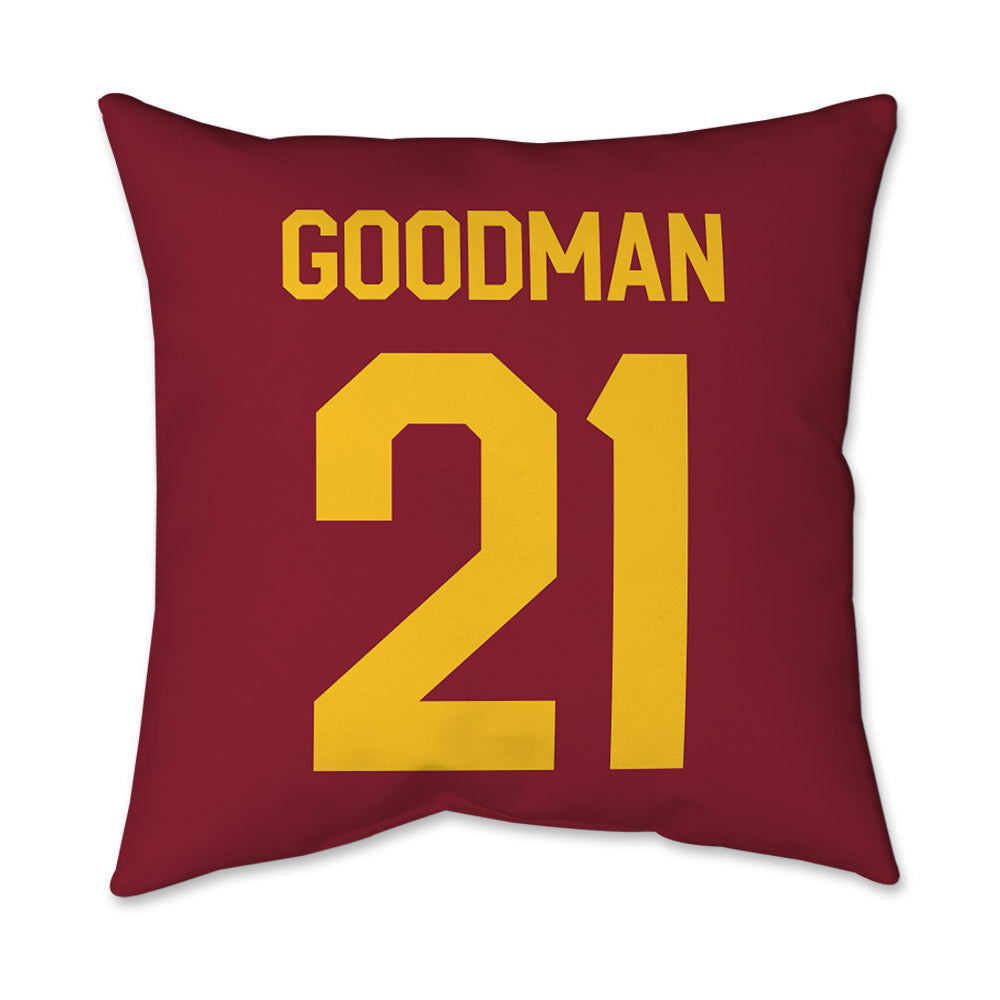 Iowa State - NCAA Football : Duhron Goodman - Graphic Pillow 16x16-1