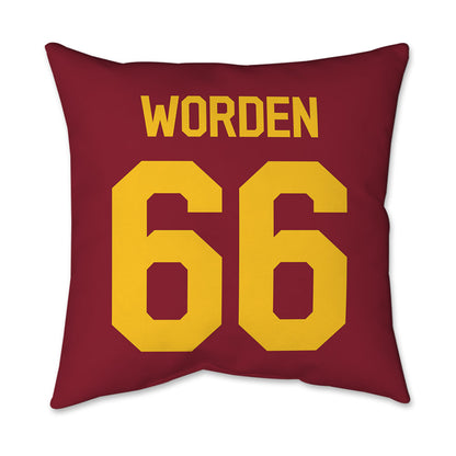 Iowa State - NCAA Football : Derek Worden - Graphic Pillow 16x16-1