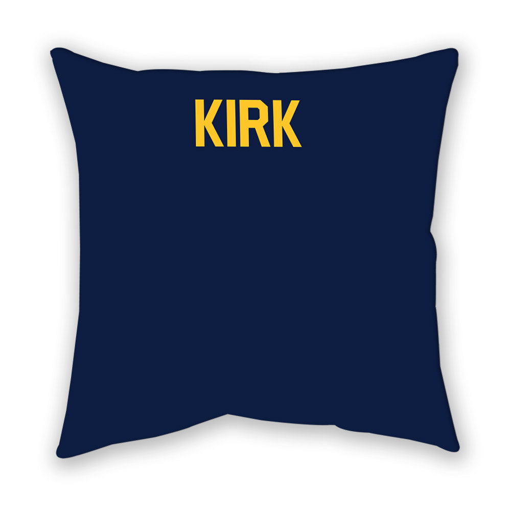 UC Davis - NCAA Men's Track & Field : Lamarr Kirk - Graphic Pillow-1