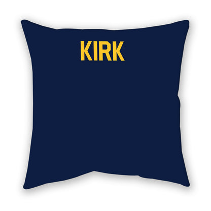 UC Davis - NCAA Men's Track & Field : Lamarr Kirk - Graphic Pillow-1