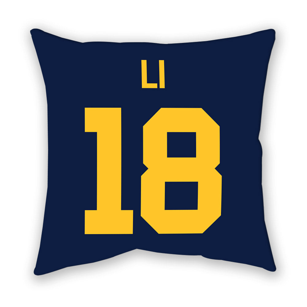 UC Berkeley - NCAA Women's Volleyball : Ashley Li - Graphic Pillow-1