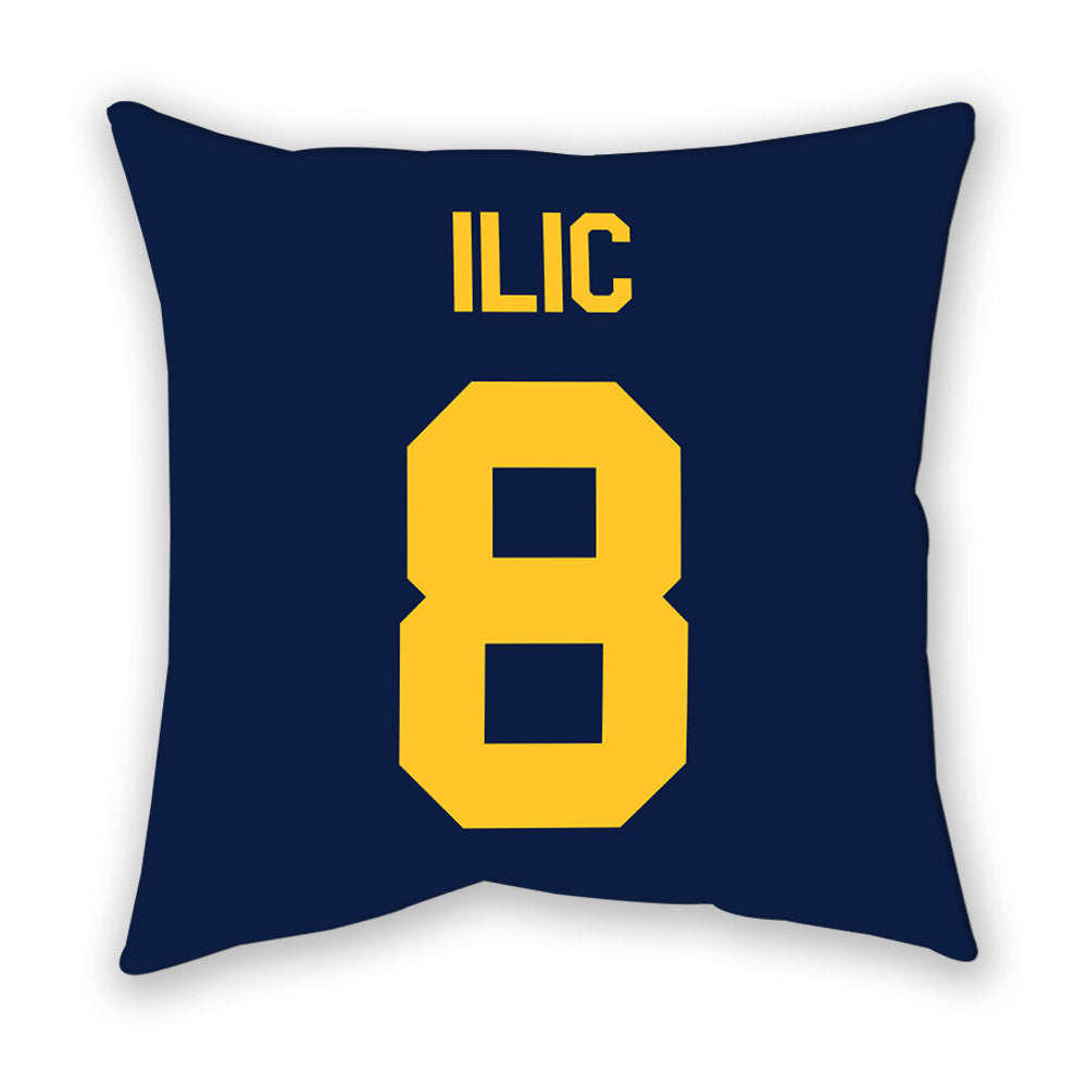 UC Berkeley - NCAA Men's Basketball : Milos Ilic - Graphic Pillow-1