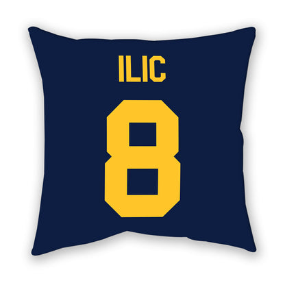 UC Berkeley - NCAA Men's Basketball : Milos Ilic - Graphic Pillow-1