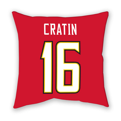 Maryland - NCAA Women's Lacrosse : Jenna Cratin - Pillow-1