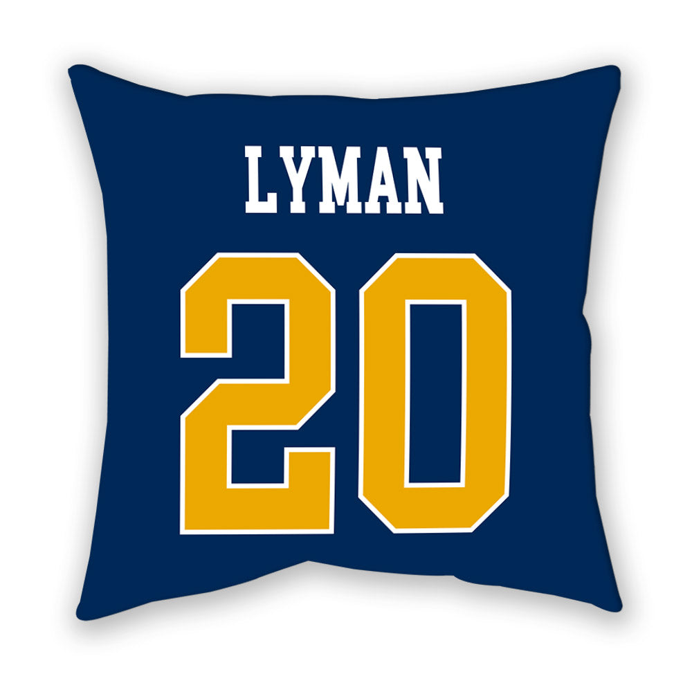 West Virginia - NCAA Baseball : Luke Lyman - Pillow-1