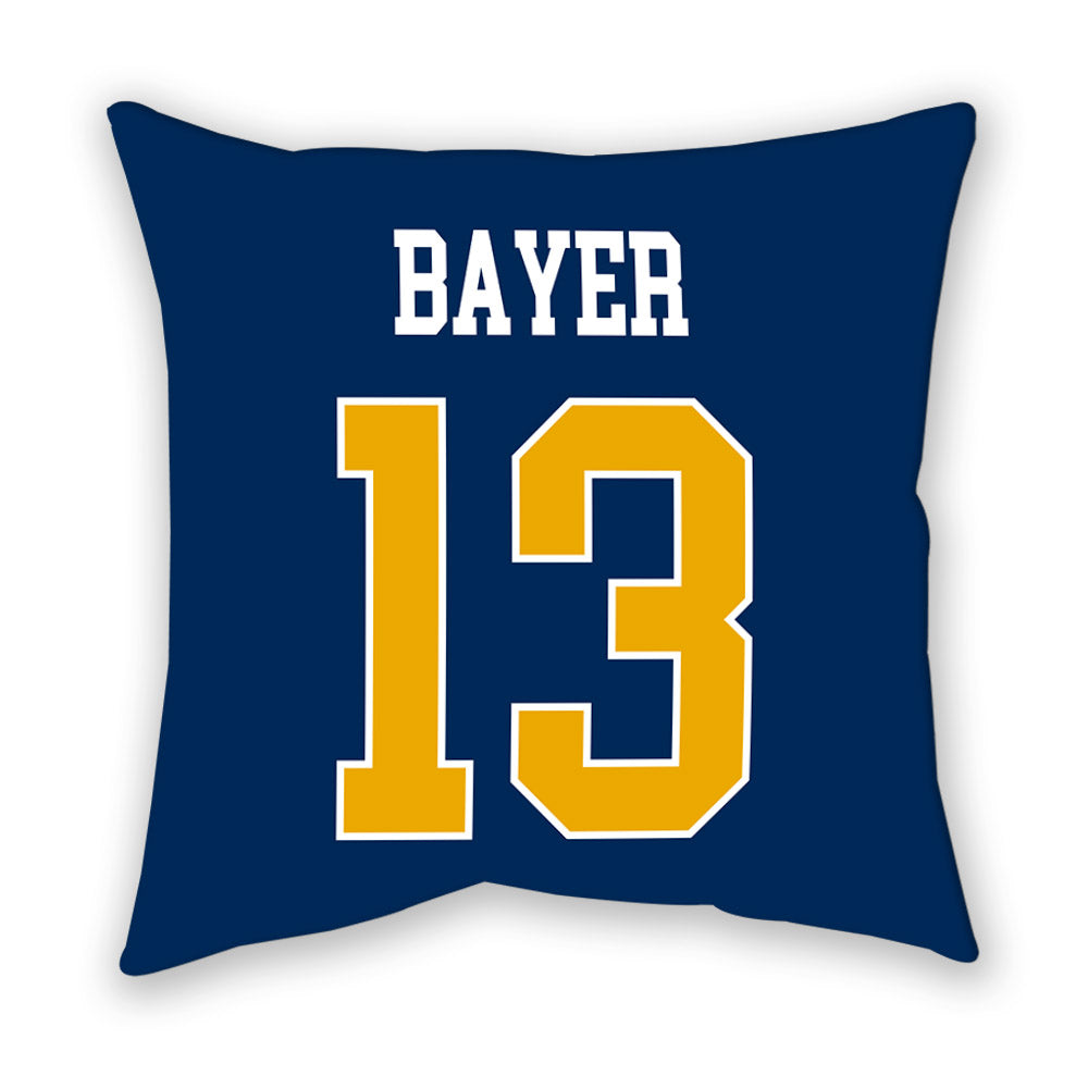 West Virginia - NCAA Men's Soccer : Steel Bayer - Pillow-1