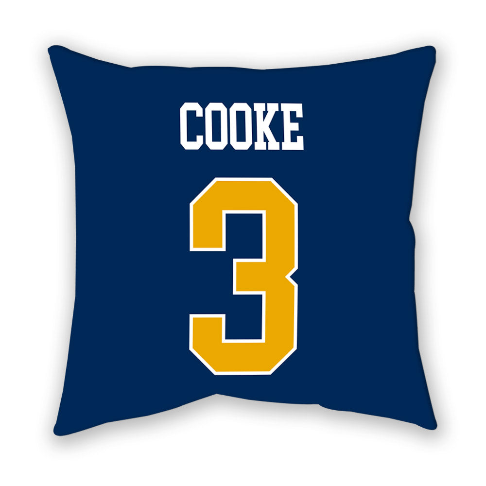 West Virginia - NCAA Women's Basketball : Gia Cooke - Pillow-1
