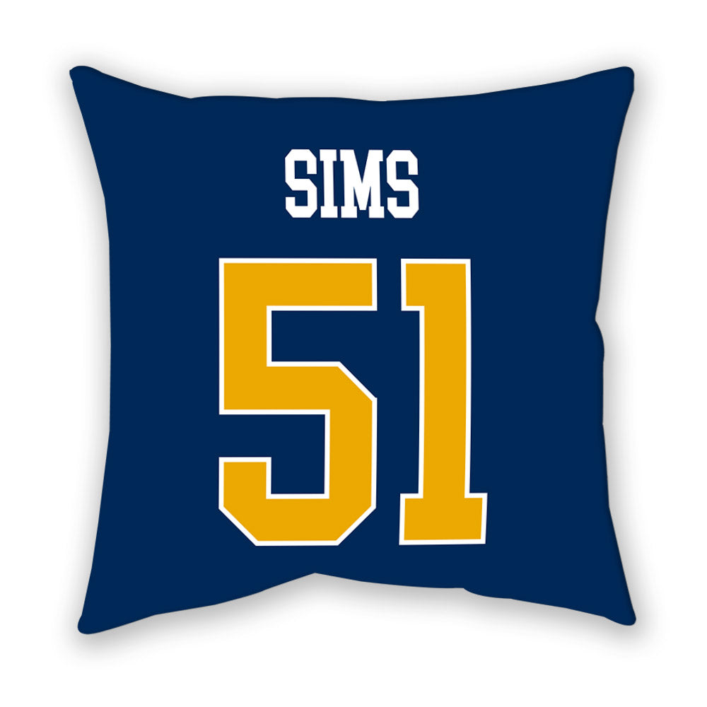 West Virginia - NCAA Baseball : Colton Sims - Pillow-1