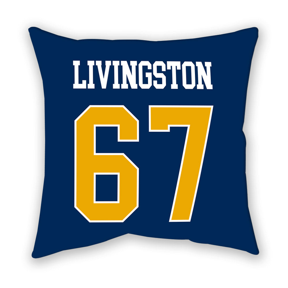West Virginia - NCAA Football : Landen Livingston - Pillow-1