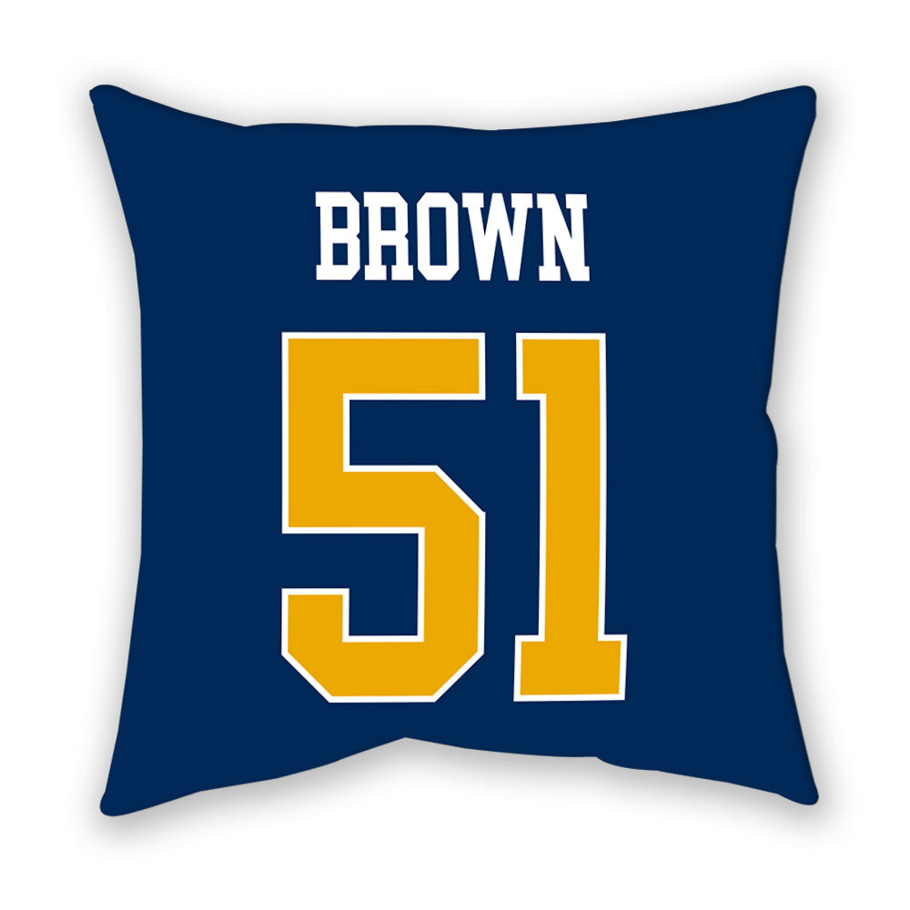 West Virginia - NCAA Football : Taylor Brown - Pillow-1