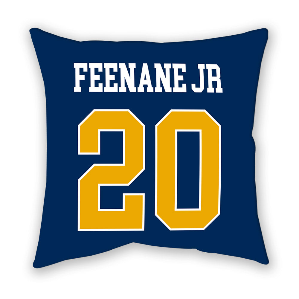 West Virginia - NCAA Men's Basketball : Michael Feenane Jr - Pillow-1