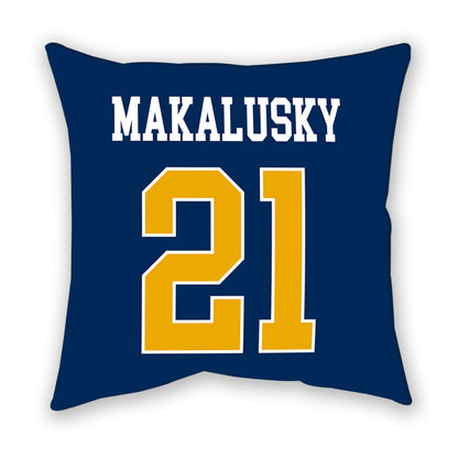 West Virginia - NCAA Women's Basketball : Riley Makalusky - Pillow-1
