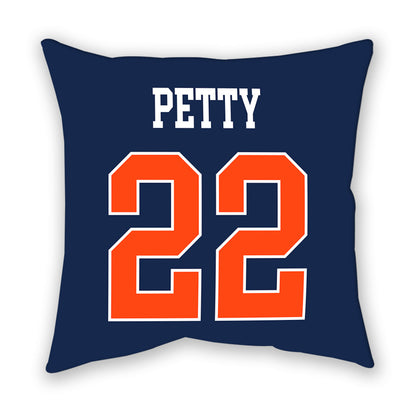Virginia - NCAA Men's Lacrosse : Elijah Petty - Pillow-1