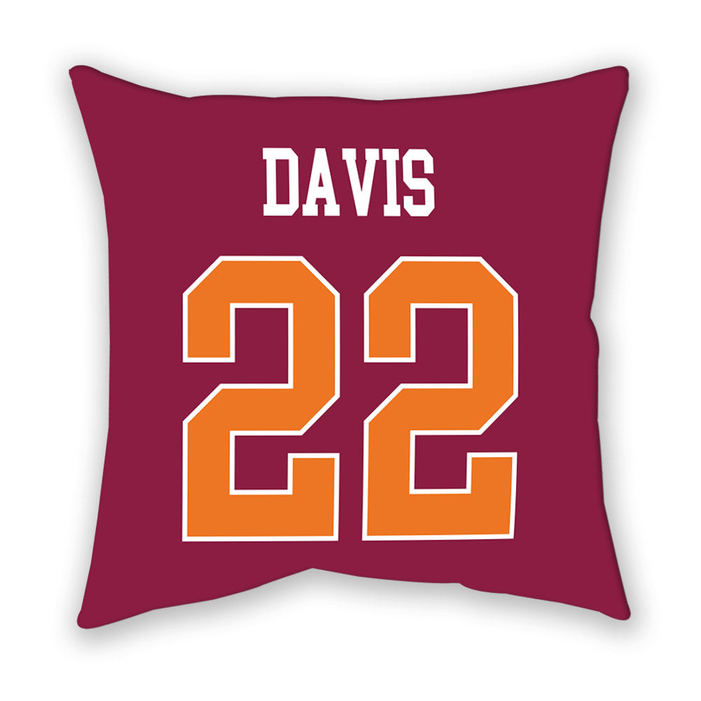 Virginia Tech - NCAA Men's Basketball : Solomon Davis - Pillow-1