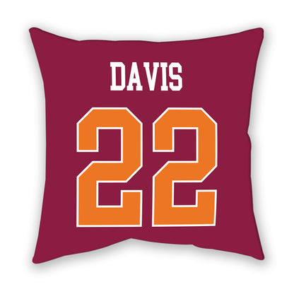 Virginia Tech - NCAA Men's Basketball : Solomon Davis - Pillow-1