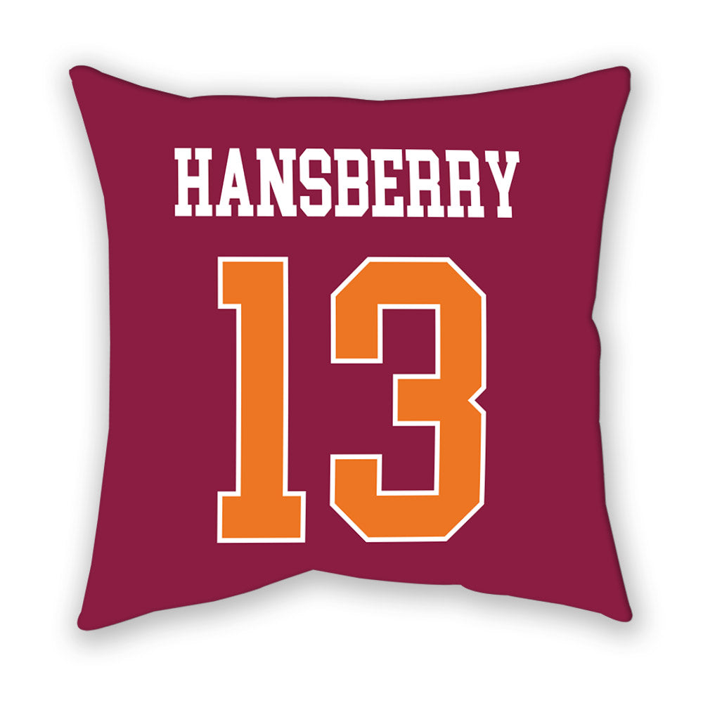 Virginia Tech - NCAA Men's Basketball : Amani Hansberry - Pillow-1