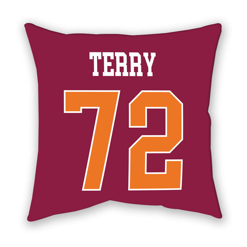 Virginia Tech - NCAA Football : Justin Terry - Pillow-1