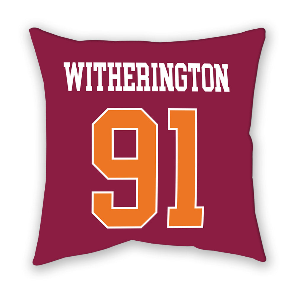 Virginia Tech - NCAA Football : Garrett Witherington - Pillow-1