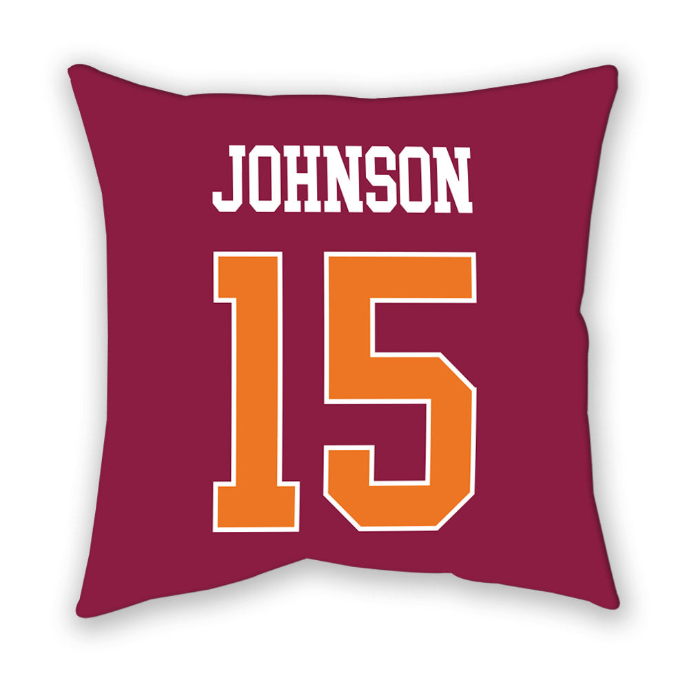 Virginia Tech - NCAA Football : Brennan Johnson - Pillow-1