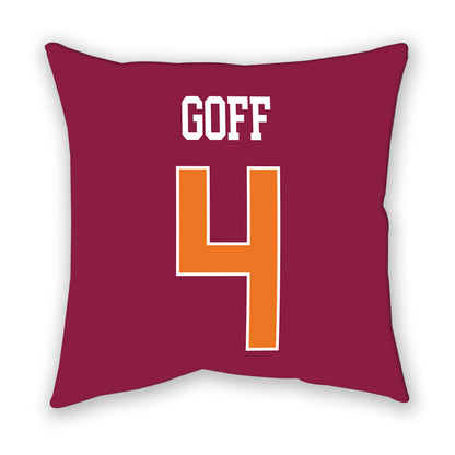Virginia Tech - NCAA Women's Basketball : Natalee Goff - Pillow-1