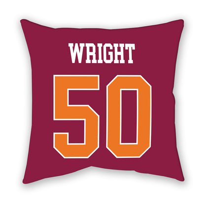 Virginia Tech - NCAA Football : Nathaniel Wright - Pillow-1