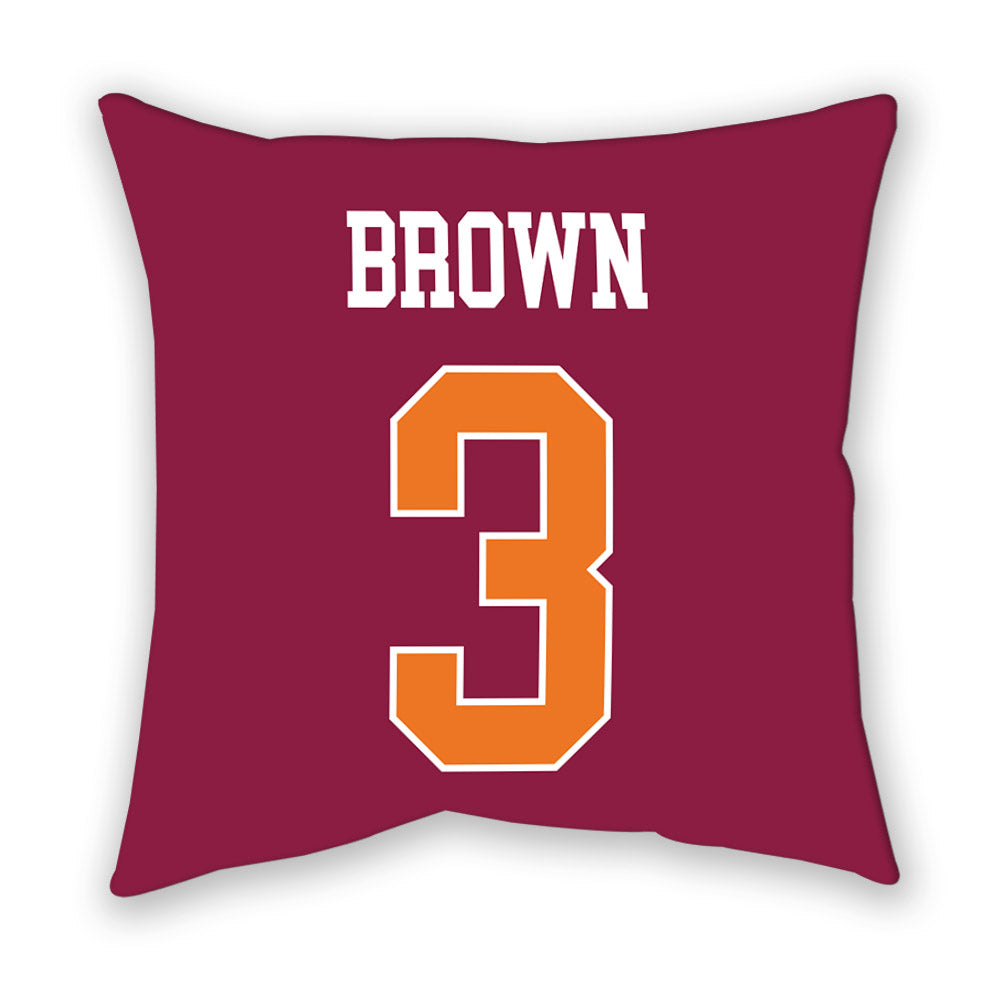 Virginia Tech - NCAA Football : Que'Sean Brown - Pillow-1