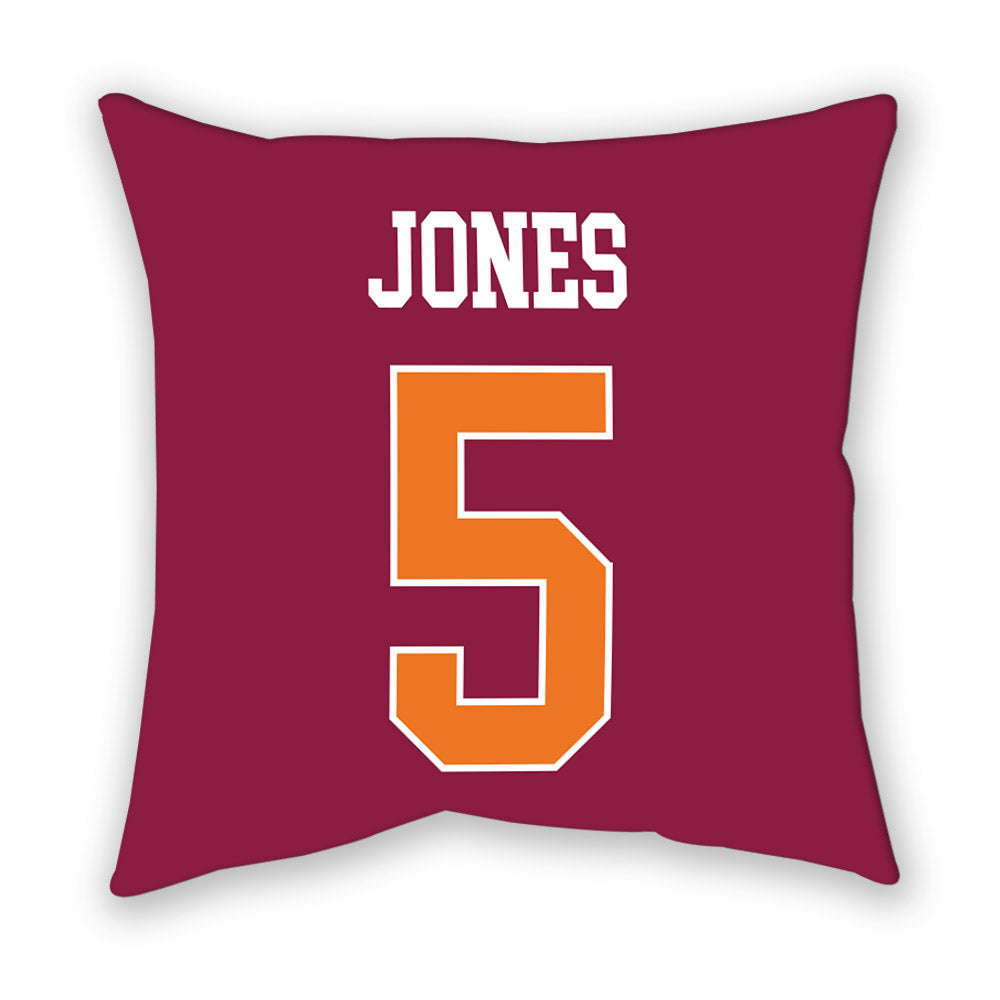Virginia Tech - NCAA Men's Basketball : SinCere Jones - Pillow-1