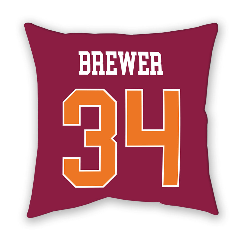 Virginia Tech - NCAA Women's Lacrosse : Jane Brewer - Pillow-1