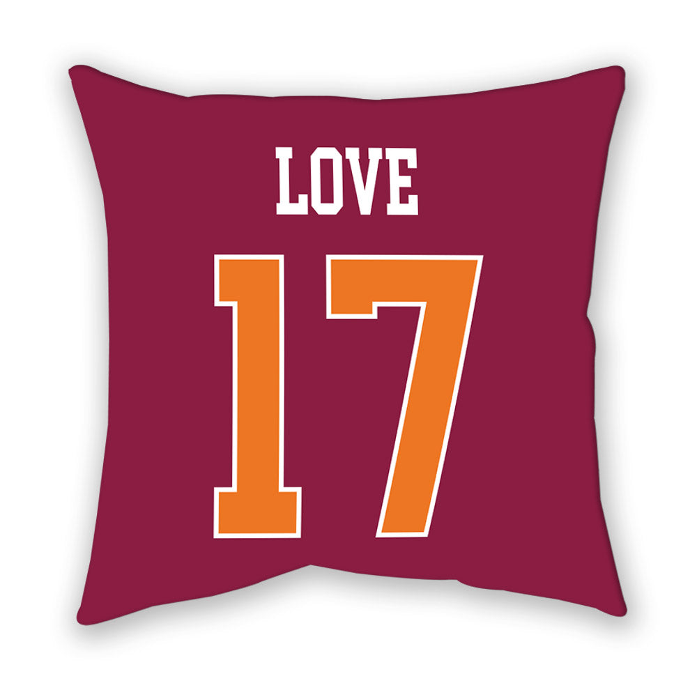 Virginia Tech - NCAA Football : John Love - Pillow-1