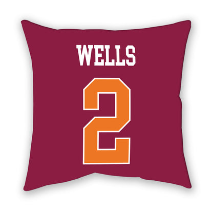 Virginia Tech - NCAA Women's Basketball : Leila Wells - Pillow-1
