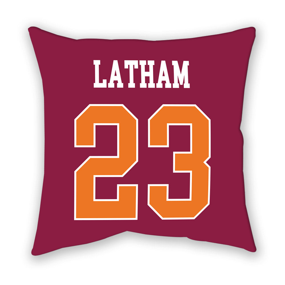 Virginia Tech - NCAA Women's Basketball : Alyssa Latham - Pillow-1