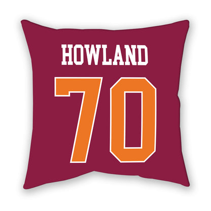 Virginia Tech - NCAA Football : Logan Howland - Pillow-1