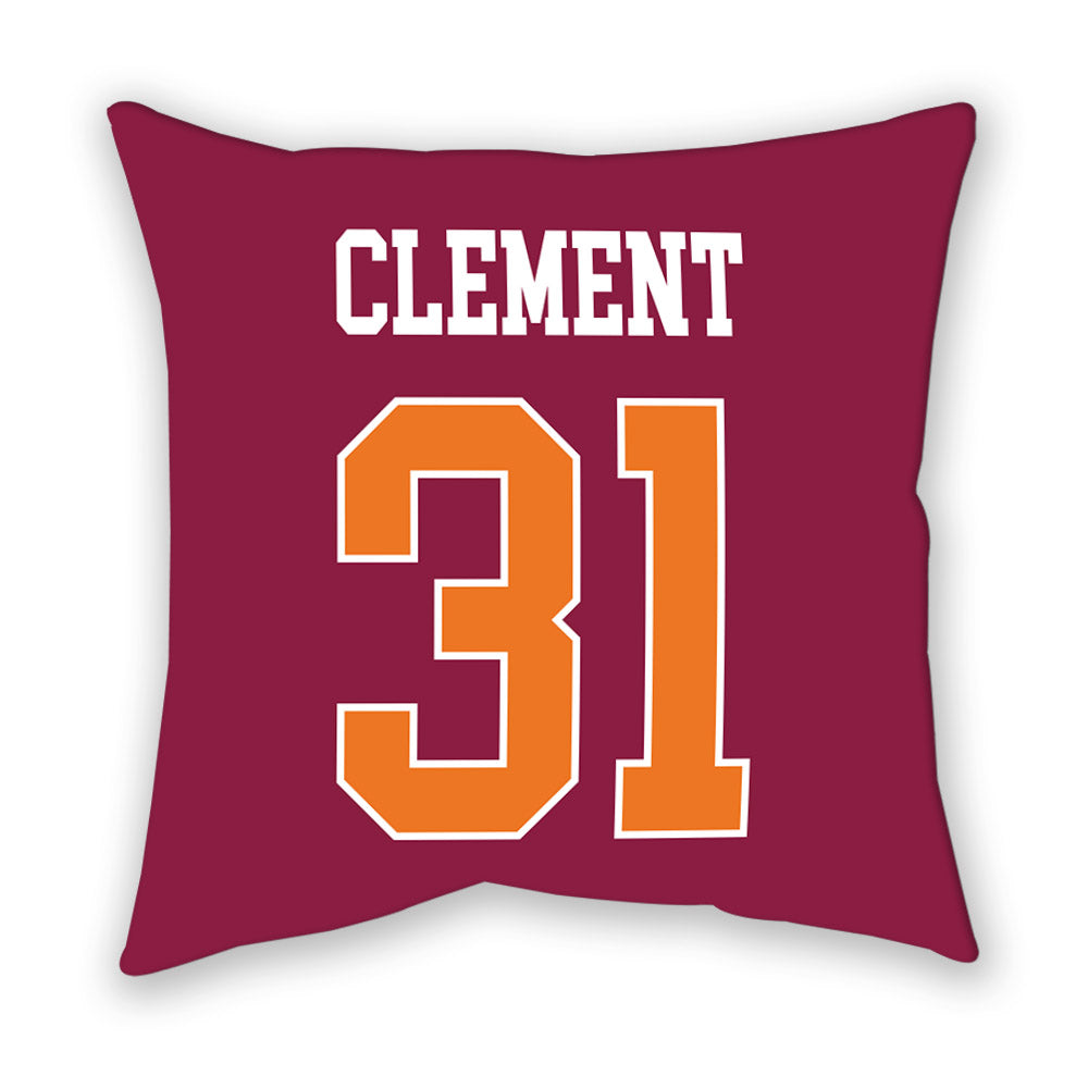 Virginia Tech - NCAA Baseball : Madden Clement - Pillow-1